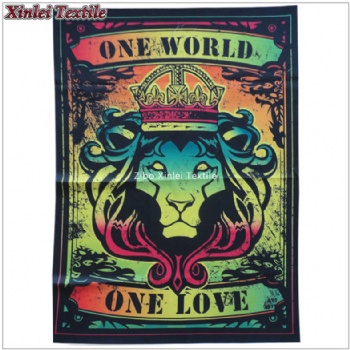 Rasta Lion Wall silk cloth fabric poster