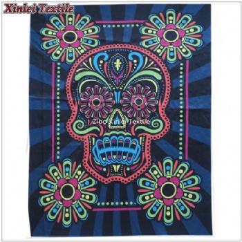 skull Wall silk cloth fabric poster