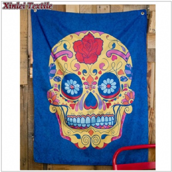 Skull Wall silk cloth fabric poster