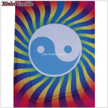 yin yang Wall silk cloth fabric poster
