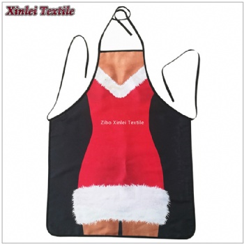 polyester printed women sexy Christmas apron