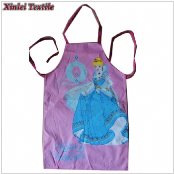 100% cotton screen print kids apron