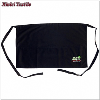 100% cotton waist apron with embroidered logo