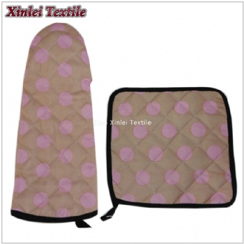 polyester oven mitts&potholder