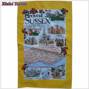 100% cotton printing tea towel