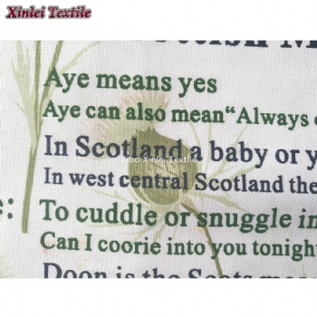 100% cotton printing tea towel